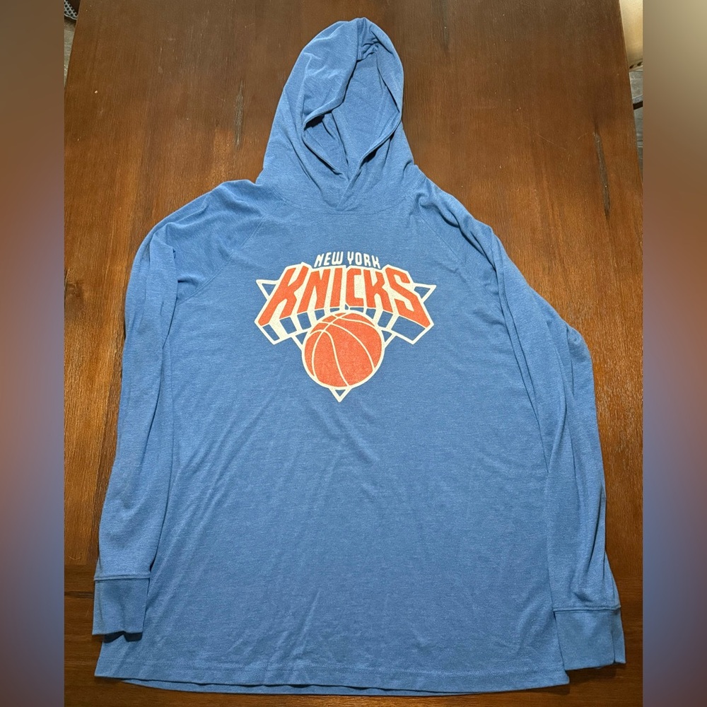 HOMAGE New York Knicks Lightweight Blue Hoodie XXL